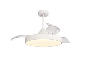 M8752  Alaska 50W LED Dimmable Ceiling Light With Built-In 30W DC Fan, 2700-5000K Remote & APP Control, White